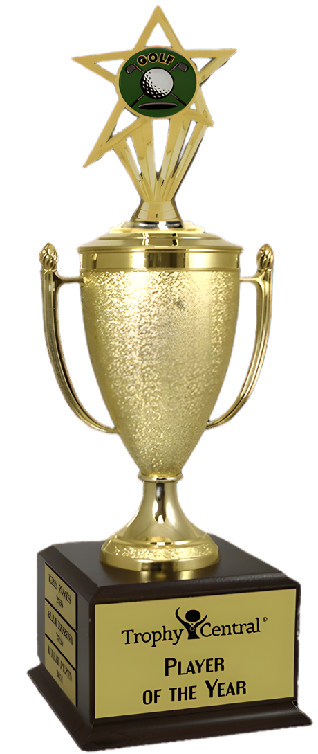 Golf Champion's Cup Trophy with Insert