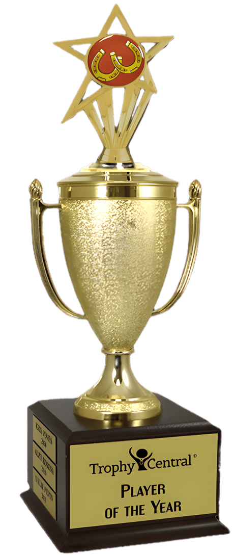 Horseshoes Champion's Cup Trophy with Insert