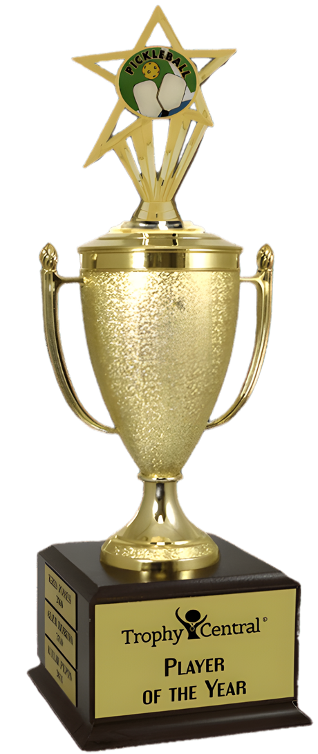 Pickleball Champion's Cup Trophy with Insert
