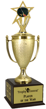 Table Tennis Champion's Cup Trophy with Insert