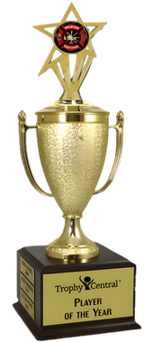 Volunteer Firefighter Champion's Cup Trophy with Insert