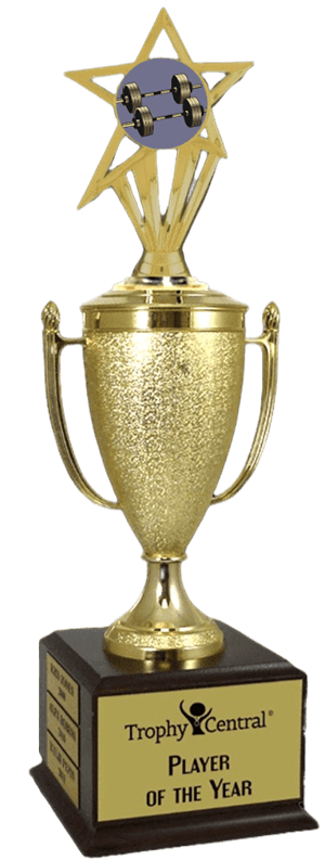 Weightlifting Champion's Cup Trophy with Insert
