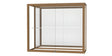 Champion Wall-Mounted Display Case w/ Mirror Back and Champagne Aluminum Frame, 1 Shelf, 30"H x 36"W x 14"D