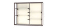 Champion Wall-Mounted Display Case w/ Plaque Fabric Back and Dark Bronze Aluminum Frame, 48"H x 60"W x 16"D