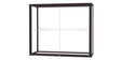 Champion Wall-Mounted Display Case w/ White Laminate Back and Dark Bronze Aluminum Frame, 1 Shelf, 30"H x 36"W x 14"D