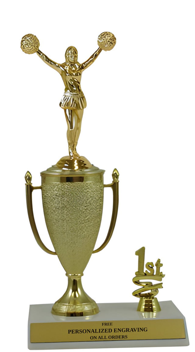 Cheerleader 1st, 2nd and 3rd Place Award Cup Trophy