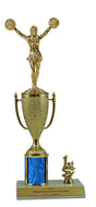 Elite Cheerleader 1st, 2nd and 3rd Place Award Cup & Column Trophy
