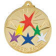 2 1/2" Cheerleader Design Medal with Neck Ribbon