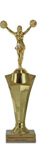 Cheerleader Star Column Trophy