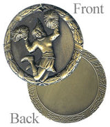 2" Antique Cheerleading Medal
