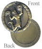2" Antique Cheerleading Medal