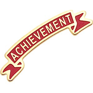 Red Achievement Pins