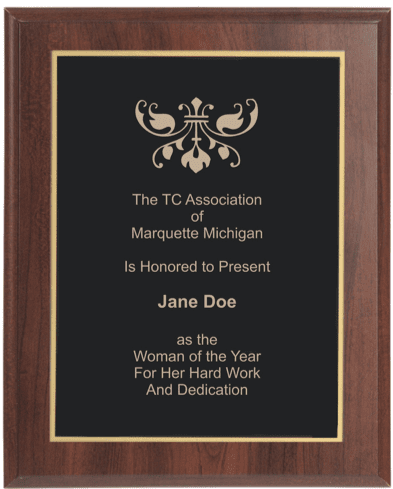 8" x 10" Cherry Award Plaque