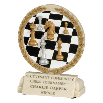 Chess Cast Stone Trophy