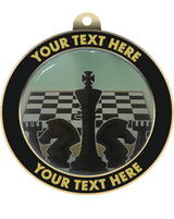 Chess Insert Medal with Personalized Rim