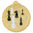 2 1/2" Chess Design Medal with Neck Ribbon