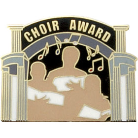 Gold Enameled Choir Award Pin