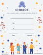 Chorus Award Certificate - Free Template