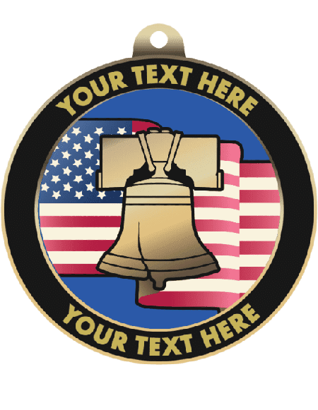 Citizenship Insert Medal with Personalized Rim