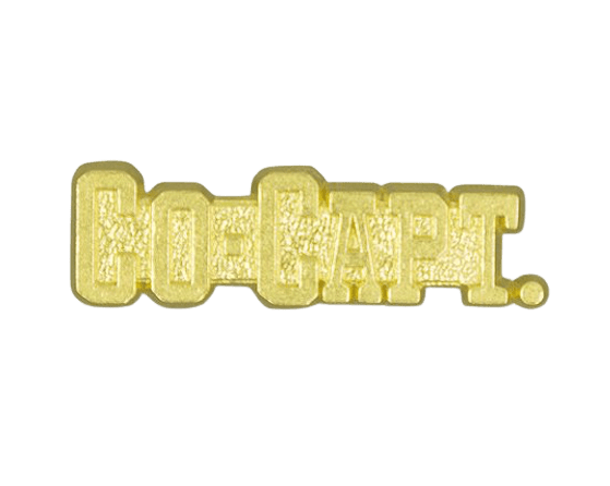 "Co-Captain" Gold Lapel Pin