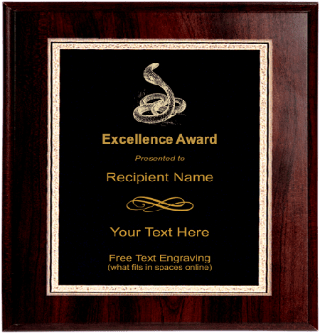 Cobra Mascot Plaque