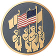 Color Guard Male Medal Insert (Etched)