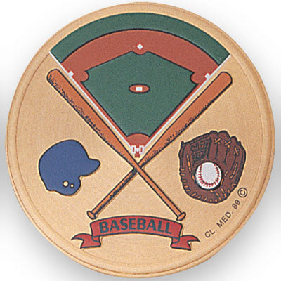 Colorful Baseball Medal Insert