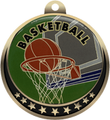 Basketball Insert Medal