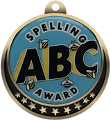 Spelling Bee Insert Medal