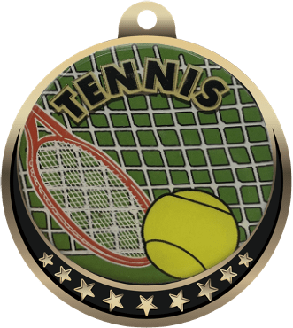 Tennis Insert Medal