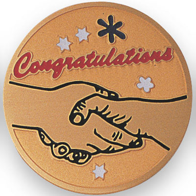 Congratulations Medal Insert (Etched)