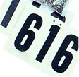 5" x 7" Contestant Numbers