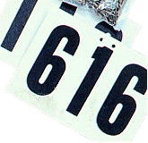 5" x 7" Contestant Numbers