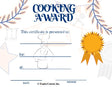 Cooking Award Certificate - Free Template