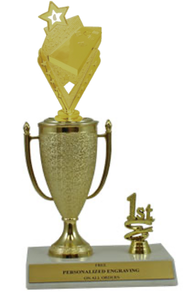 Cornhole 1st, 2nd and 3rd Place Award Cup Trophy