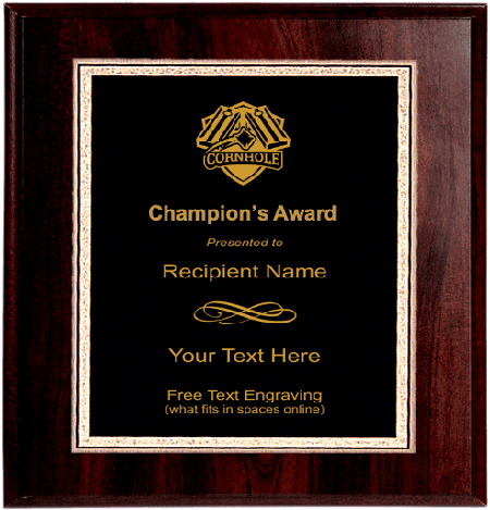 Cornhole Plaque
