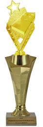 Cornhole Star Column Trophy
