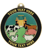 County Fair Insert Medal with Personalized Rim