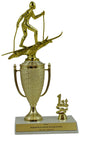 Cross Country Skiing 1st, 2nd and 3rd Place Award Cup Trophy