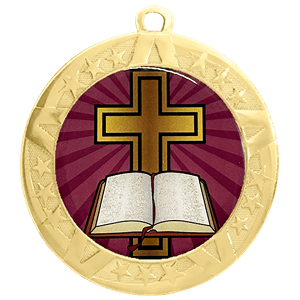 Religious Cross Gold Medal
