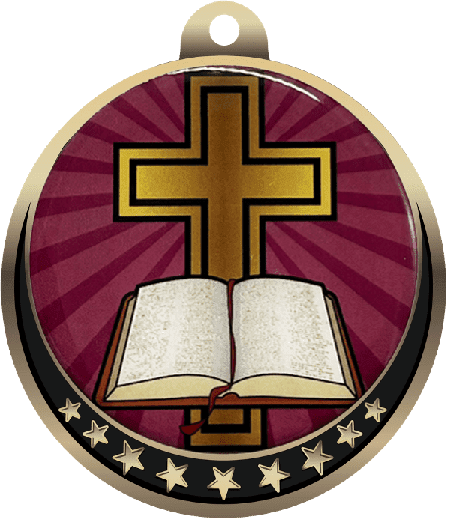 Religious Cross Insert Medal