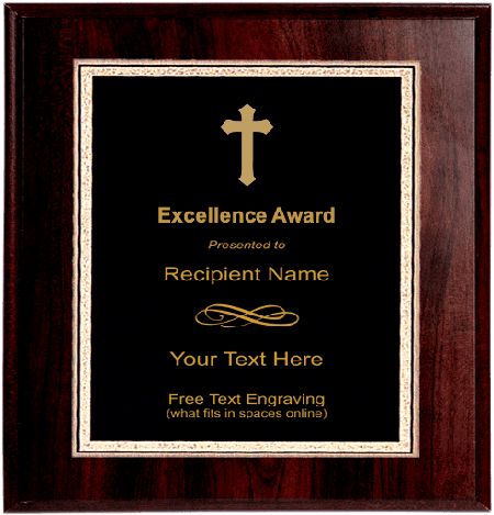 Religious Cross Plaque