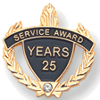 Crystal Rhinestone Service Lapel Pin
