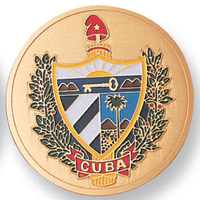 Cuban Shield Medal Insert (Etched)