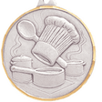 2" Diamond Cut Edge Medal with Ribbon - Culinary Arts / Cooking