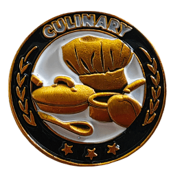 Culinary Excellence Gold Enamel Lapel Pin