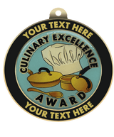 Culinary Insert Medal with Personalized Rim