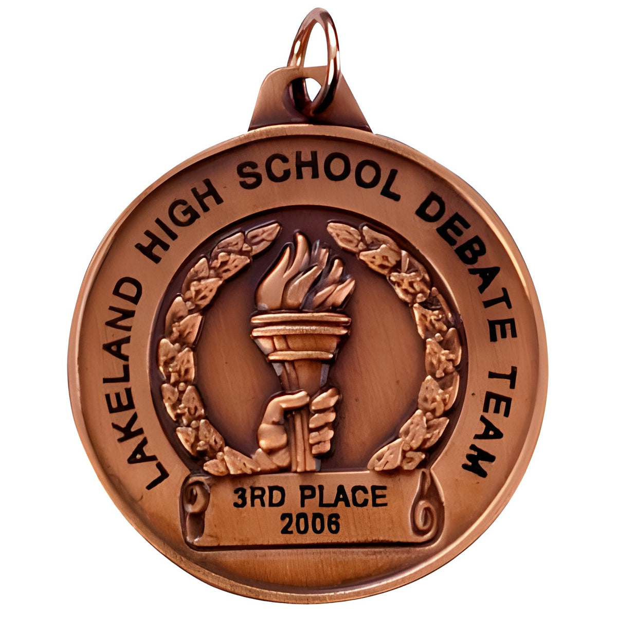 1 1/2" TCM Series Personalized Achievement Medal - Bronze