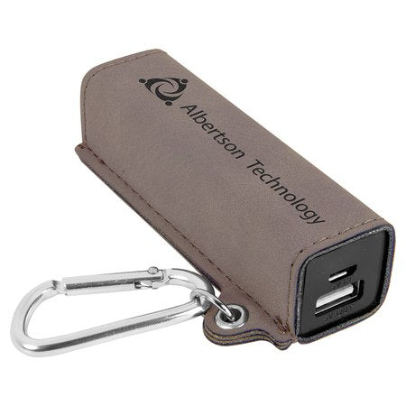 Personalized Leatherette Power Bank