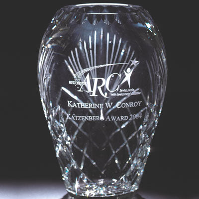 Cut Crystal Vase Award